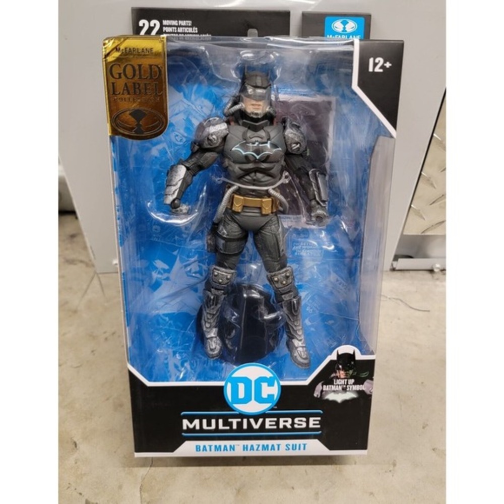McFarlane DC Multiverse Gold Label Batman Hazmat Suit Light Up Amazo Virus